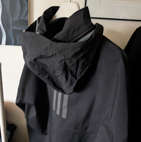 Adidas My Shelter Rain Jacket (Black) - Picture 6 of 7